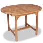 vidaXL Tavolo da Giardino Allungabile (110-160)x80x75cm Teak Massello vidaXL Tavolo da Giardino Allungabile (110-160)x80x75cm Teak Massello