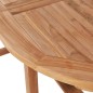 vidaXL Tavolo da Giardino Allungabile (110-160)x80x75cm Teak Massello vidaXL Tavolo da Giardino Allungabile (110-160)x80x75cm Teak Massello