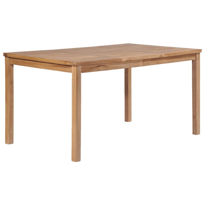 vidaXL Tavolo da Giardino 150x90x77 cm in Legno Massello di Teak vidaXL Tavolo da Giardino 150x90x77 cm in Legno Massello di Teak