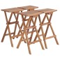 vidaXL Sgabelli da Bar Pieghevoli 4 pz in Legno Massello di Teak vidaXL Sgabelli da Bar Pieghevoli 4 pz in Legno Massello di Teak