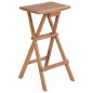 vidaXL Sgabelli da Bar Pieghevoli 4 pz in Legno Massello di Teak vidaXL Sgabelli da Bar Pieghevoli 4 pz in Legno Massello di Teak