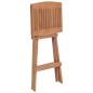 vidaXL Sgabelli da Bar Pieghevoli 4 pz in Legno Massello di Teak vidaXL Sgabelli da Bar Pieghevoli 4 pz in Legno Massello di Teak