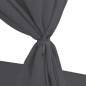 vidaXL Lettino Prendisole con Tende in Polyrattan Grigio vidaXL Lettino Prendisole con Tende in Polyrattan Grigio