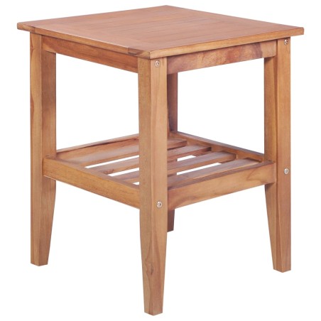 vidaXL Tavolino da Salotto 40x40x50 cm Quadrato Legno Massello di Teak