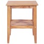 vidaXL Tavolino da Salotto 40x40x50 cm Quadrato Legno Massello di Teak