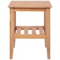 vidaXL Tavolino da Salotto 40x40x50 cm Quadrato Legno Massello di Teak