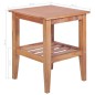 vidaXL Tavolino da Salotto 40x40x50 cm Quadrato Legno Massello di Teak