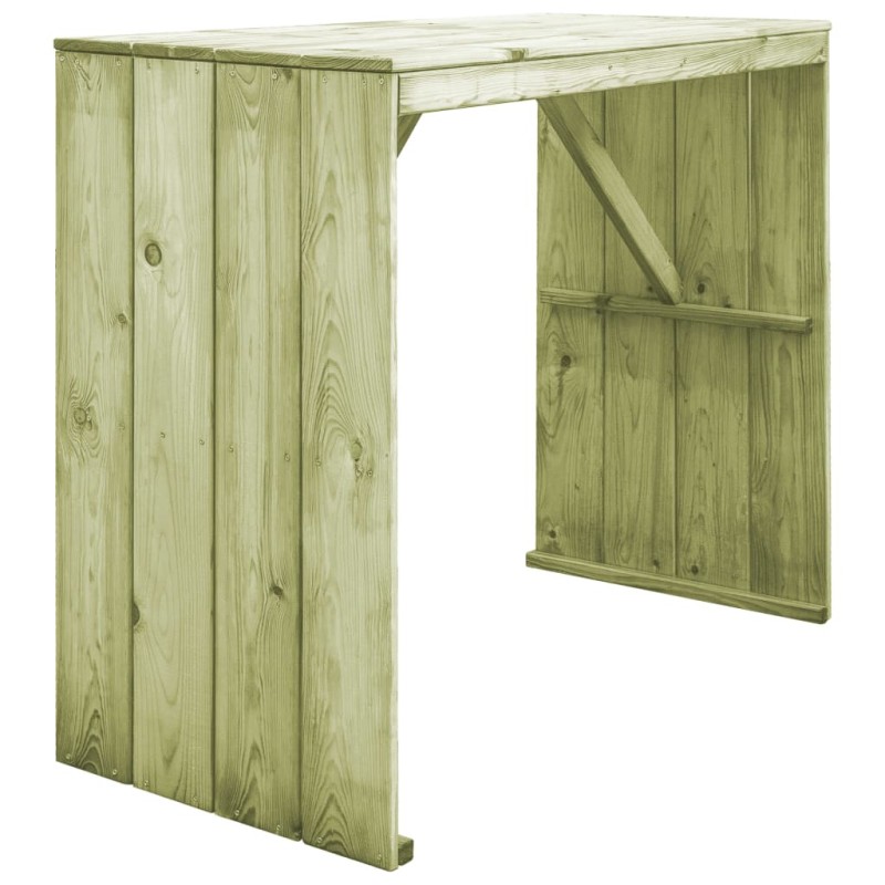vidaXL Tavolo da Bar 130x60x110 cm in Legno di Pino Impregnato vidaXL Tavolo da Bar 130x60x110 cm in Legno di Pino Impregnato
