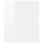 Mobile Sottolavabo Bianco Lucido 80x38,5x45 cm in Truciolato Mobile Sottolavabo Bianco Lucido 80x38,5x45 cm in Truciolato