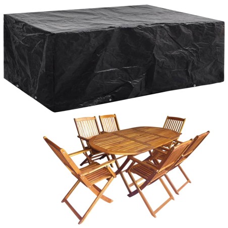 vidaXL Copertura per Mobili da Giardino con 8 Occhielli 242x162x100 cm