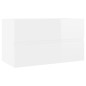 Mobile Sottolavabo Bianco Lucido 80x38,5x45 cm in Truciolato Mobile Sottolavabo Bianco Lucido 80x38,5x45 cm in Truciolato