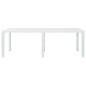 vidaXL Tavolo da Giardino Bianco 220x90x72 cm in Plastica Stile Rattan vidaXL Tavolo da Giardino Bianco 220x90x72 cm in Plastica Stile Rattan