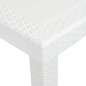 vidaXL Tavolo da Giardino Bianco 220x90x72 cm in Plastica Stile Rattan vidaXL Tavolo da Giardino Bianco 220x90x72 cm in Plastica Stile Rattan