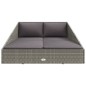 vidaXL Lettino da Giardino Grigio 110x200 cm in Polyrattan vidaXL Lettino da Giardino Grigio 110x200 cm in Polyrattan