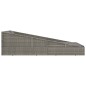 vidaXL Lettino da Giardino Grigio 110x200 cm in Polyrattan vidaXL Lettino da Giardino Grigio 110x200 cm in Polyrattan