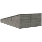 vidaXL Lettino da Giardino Grigio 110x200 cm in Polyrattan vidaXL Lettino da Giardino Grigio 110x200 cm in Polyrattan