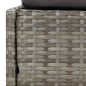 vidaXL Lettino da Giardino Grigio 110x200 cm in Polyrattan vidaXL Lettino da Giardino Grigio 110x200 cm in Polyrattan