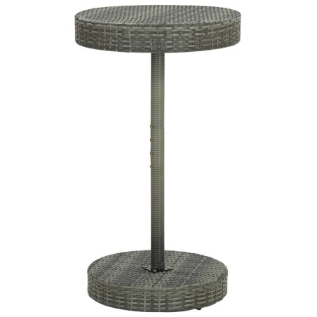 vidaXL Tavolo da Giardino Grigio 60,5x106 cm in Polyrattan