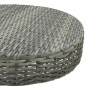 vidaXL Tavolo da Giardino Grigio 60,5x106 cm in Polyrattan
