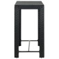 vidaXL Tavolo da Bar da Giardino Nero 100x60,5x110,5 cm Polyrattan vidaXL Tavolo da Bar da Giardino Nero 100x60,5x110,5 cm Polyrattan