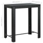 vidaXL Tavolo da Bar da Giardino Nero 100x60,5x110,5 cm Polyrattan vidaXL Tavolo da Bar da Giardino Nero 100x60,5x110,5 cm Polyrattan
