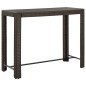 vidaXL Tavolo Bar da Giardino Marrone 140,5x60,5x110,5 cm Polyrattan vidaXL Tavolo Bar da Giardino Marrone 140,5x60,5x110,5 cm Polyrattan