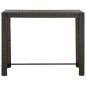 vidaXL Tavolo Bar da Giardino Marrone 140,5x60,5x110,5 cm Polyrattan vidaXL Tavolo Bar da Giardino Marrone 140,5x60,5x110,5 cm Polyrattan