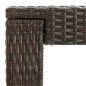 vidaXL Tavolo Bar da Giardino Marrone 140,5x60,5x110,5 cm Polyrattan vidaXL Tavolo Bar da Giardino Marrone 140,5x60,5x110,5 cm Polyrattan