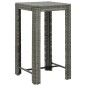 vidaXL Tavolo da Bar da Giardino Grigio 60,5x60,5x110,5 cm Polyrattan vidaXL Tavolo da Bar da Giardino Grigio 60,5x60,5x110,5 cm Polyrattan
