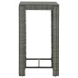 vidaXL Tavolo da Bar da Giardino Grigio 60,5x60,5x110,5 cm Polyrattan vidaXL Tavolo da Bar da Giardino Grigio 60,5x60,5x110,5 cm Polyrattan