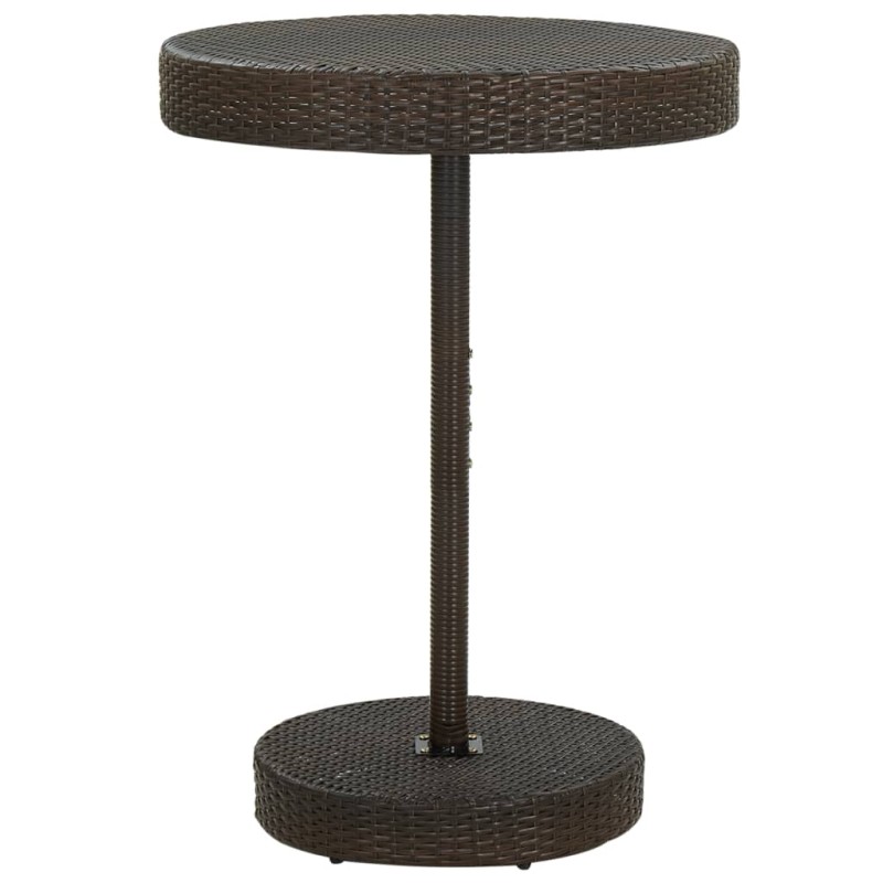 vidaXL Tavolo da Giardino Marrone 75,5x106 cm in Polyrattan vidaXL Tavolo da Giardino Marrone 75,5x106 cm in Polyrattan