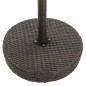 vidaXL Tavolo da Giardino Marrone 75,5x106 cm in Polyrattan vidaXL Tavolo da Giardino Marrone 75,5x106 cm in Polyrattan