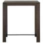 vidaXL Tavolo da Bar da Giardino Marrone 100x60,5x110,5 cm Polyrattan vidaXL Tavolo da Bar da Giardino Marrone 100x60,5x110,5 cm Polyrattan