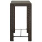 vidaXL Tavolo da Bar da Giardino Marrone 100x60,5x110,5 cm Polyrattan vidaXL Tavolo da Bar da Giardino Marrone 100x60,5x110,5 cm Polyrattan