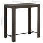 vidaXL Tavolo da Bar da Giardino Marrone 100x60,5x110,5 cm Polyrattan vidaXL Tavolo da Bar da Giardino Marrone 100x60,5x110,5 cm Polyrattan