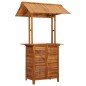 vidaXL Tavolo Bar Esterno con Tetto 113x106x217cm Massello di Acacia vidaXL Tavolo Bar Esterno con Tetto 113x106x217cm Massello di Acacia