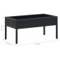 vidaXL Tavolo da Giardino Nero 75x40x37 cm in Polyrattan vidaXL Tavolo da Giardino Nero 75x40x37 cm in Polyrattan