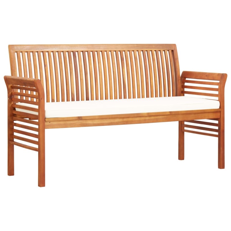 vidaXL Panca da Giardino a 3 Posti 150 cm in Legno Massello di Acacia vidaXL Panca da Giardino a 3 Posti 150 cm in Legno Massello di Acacia