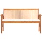 vidaXL Panca da Giardino a 3 Posti 150 cm in Legno Massello di Acacia vidaXL Panca da Giardino a 3 Posti 150 cm in Legno Massello di Acacia