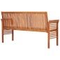 vidaXL Panca da Giardino a 3 Posti 150 cm in Legno Massello di Acacia vidaXL Panca da Giardino a 3 Posti 150 cm in Legno Massello di Acacia