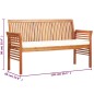 vidaXL Panca da Giardino a 3 Posti 150 cm in Legno Massello di Acacia vidaXL Panca da Giardino a 3 Posti 150 cm in Legno Massello di Acacia