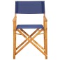 vidaXL Sedie da Regista 2 pz in Legno Massello di Acacia Blu vidaXL Sedie da Regista 2 pz in Legno Massello di Acacia Blu