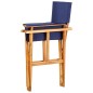 vidaXL Sedie da Regista 2 pz in Legno Massello di Acacia Blu vidaXL Sedie da Regista 2 pz in Legno Massello di Acacia Blu