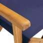 vidaXL Sedie da Regista 2 pz in Legno Massello di Acacia Blu vidaXL Sedie da Regista 2 pz in Legno Massello di Acacia Blu