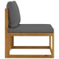 vidaXL Set Divani Giardino 6 pz con Cuscini Legno Massello di Acacia 