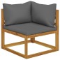 vidaXL Set Divani Giardino 6 pz con Cuscini Legno Massello di Acacia 