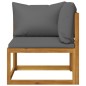 vidaXL Set Divani Giardino 6 pz con Cuscini Legno Massello di Acacia 