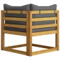 vidaXL Set Divani Giardino 6 pz con Cuscini Legno Massello di Acacia 