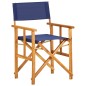vidaXL Sedia da Regista in Legno Massello di Acacia Blu vidaXL Sedia da Regista in Legno Massello di Acacia Blu