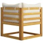 vidaXL Set Divani Giardino 5 pz con Cuscini Legno Massello di Acacia 
